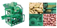 Structures of peanut shelling machine